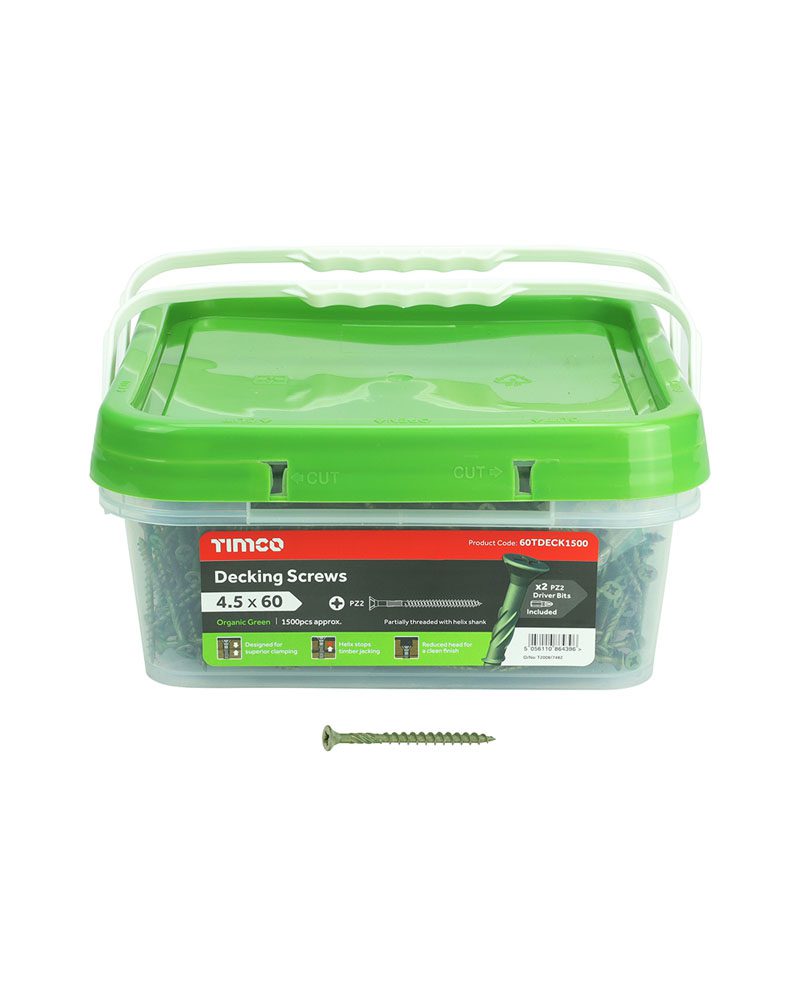 1500dek 1500 Decking Screws 4.5 x 60 - Image 1