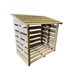 Handmade Wooden Log Store – 1200 x 1200 x 800mm | Built In Conwy